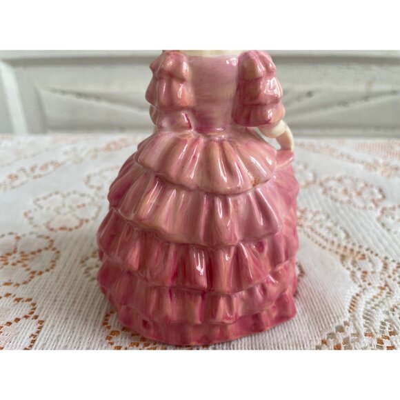 Vintage 1950s Royal Doulton "Rose" Porcelain Girl Ruffled Dress - Picture 7 of 11